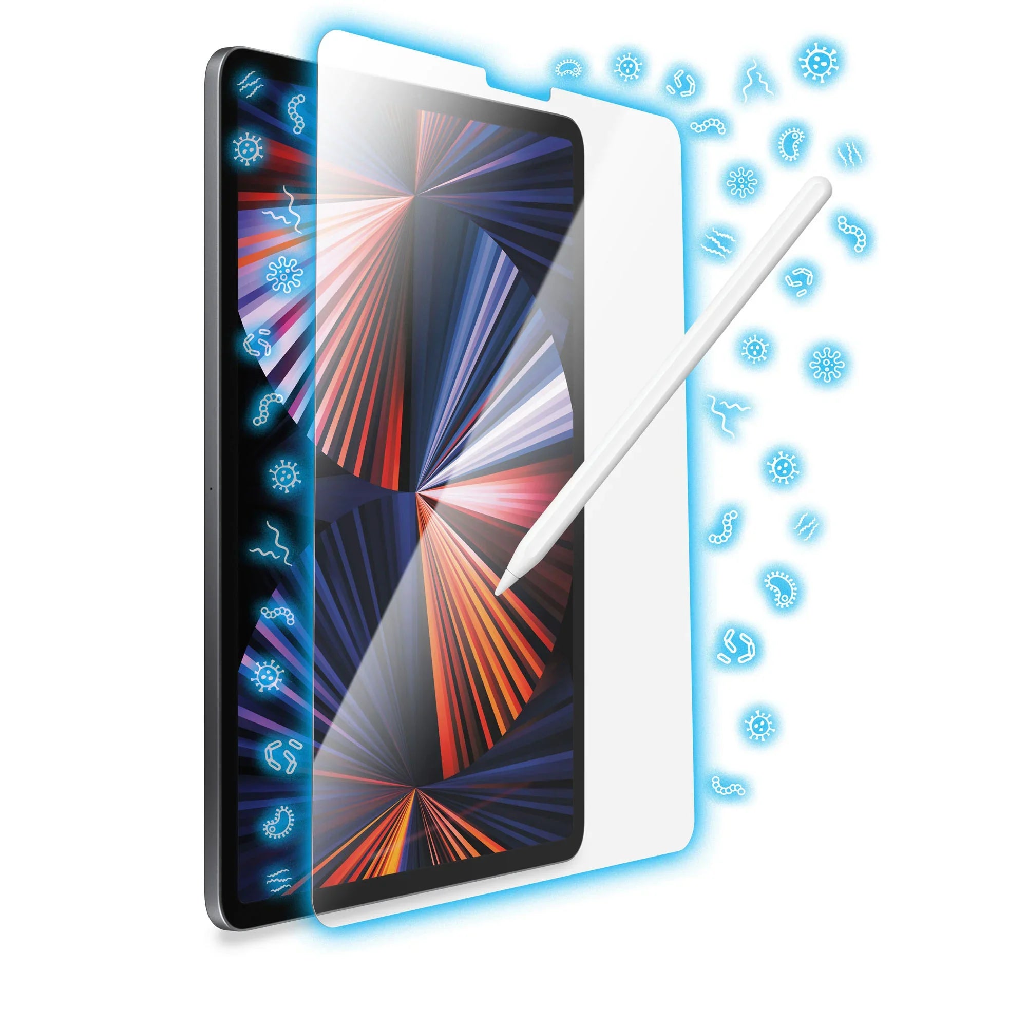 Torrii Bodyglass Anti-Bacterial Screen Protector For iPad Pro 12.9 (2021/2020/2018) - Clear - Tashqila Torrii Bodyglass Anti-Bacterial Screen Protector For iPad Pro 12.9 (2021/2020/2018) - Clear - Tashqila